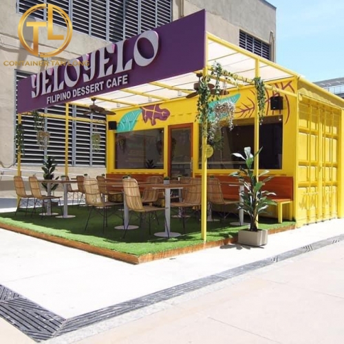 Container cafe 20 feet theo thiết kế