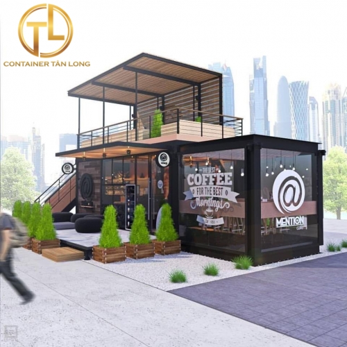 Container cafe 40 feet theo thiết kế