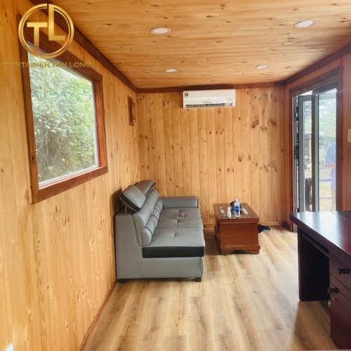 CONTAINER VĂN PHÒNG 20 FEET ỐP GỖ 