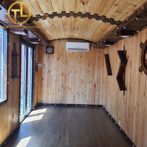 CONTAINER VĂN PHÒNG 20 FEET  ỐP GỖ THÔNG